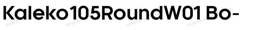 Kaleko105RoundW01 Bo字体转换